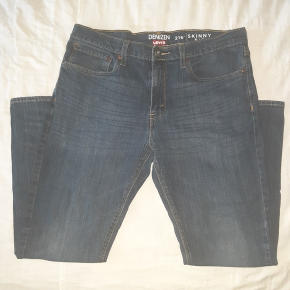 ⭐DENIZEN Levi's 216 Skinny Fit Blue Size W36xL30⭐ - Picture 1 of 8